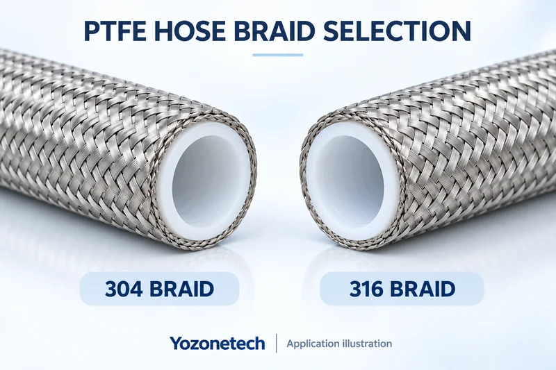 Choosing 304 or 316 Stainless Steel Braid for PTFE Hose
