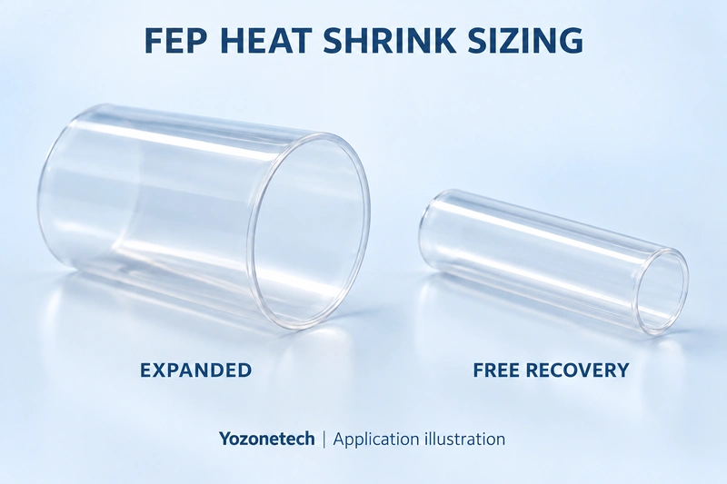 Expanded and Recovered Inner Diameter in FEP Heat Shrink Selection