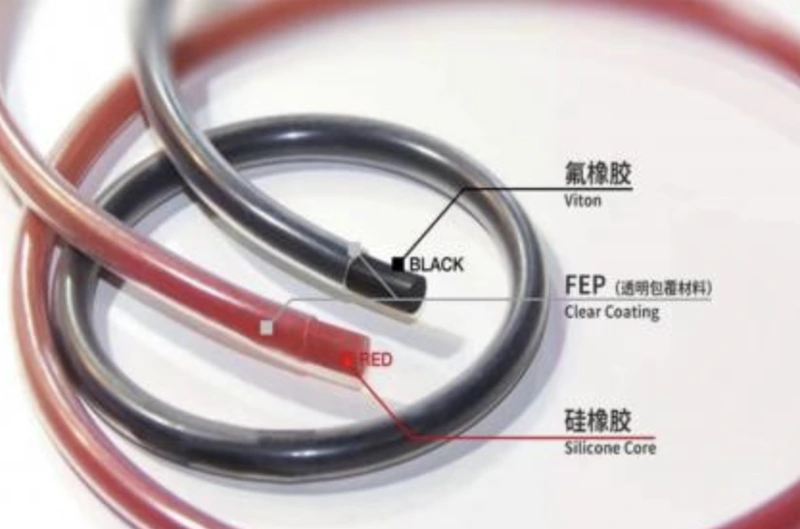FEPPFA Encapsulated SiliconeFKM Core O-Ring