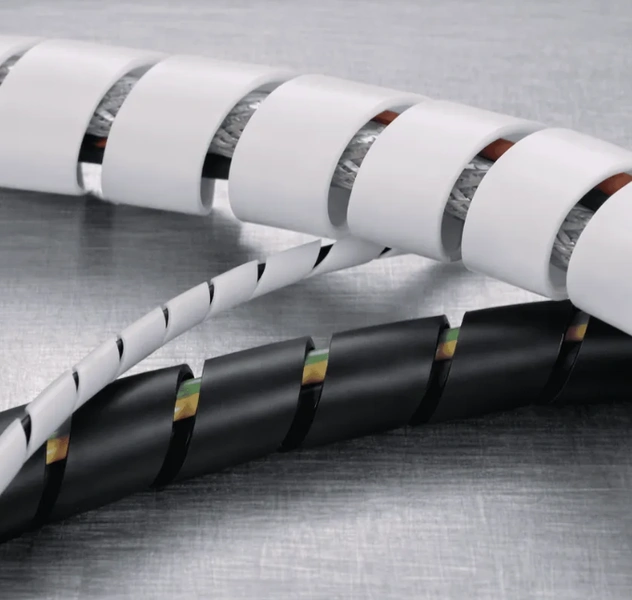 PTFE FEP and PFA Spiral Wrap Tubing